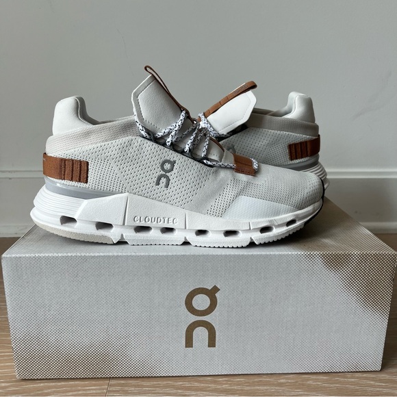 ON Running Couldnova Women Shoes Size 8 White Pearl - Picture 7 of 12